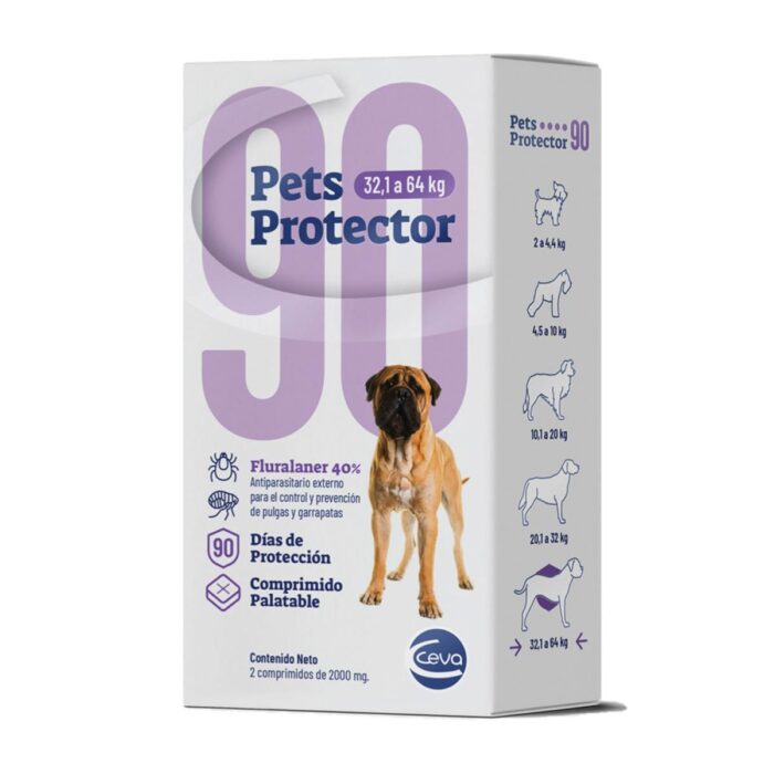 Pets Protector 90 - de 32,1 a 64 Kg (800mg) - Protege 3 meses - Imagen 2