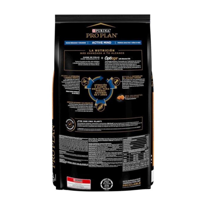 Pro Plan Active Mind 7+ Razas med y gr – Perros Senior - Imagen 2