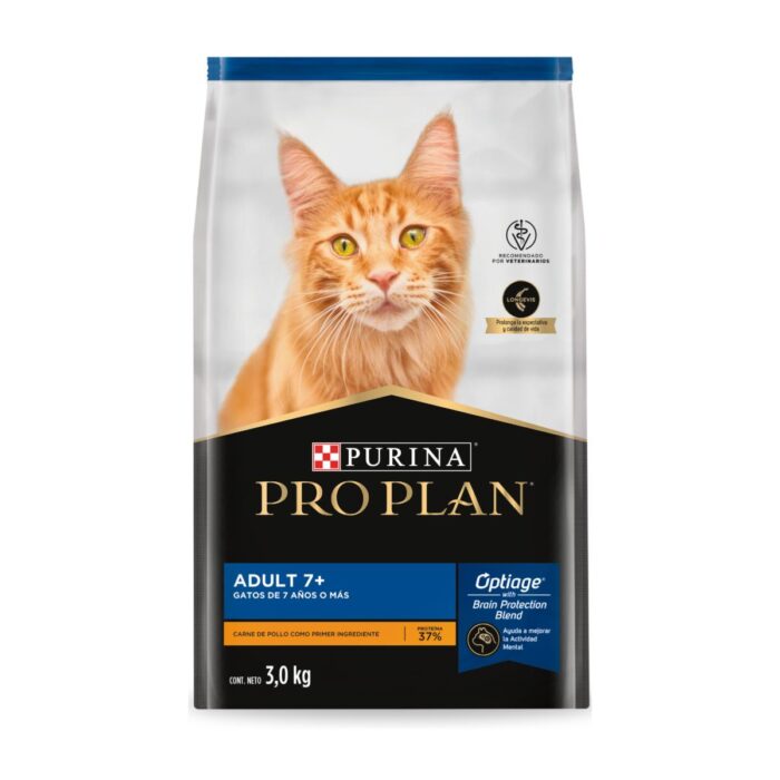 Pro Plan Adult Cat 7+ 3kg – Gatos senior