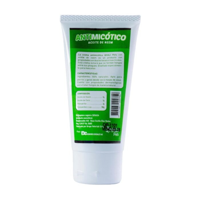 Qhali Pets Antimicótico 90gr - Crema para Perros y Gatos - Imagen 2