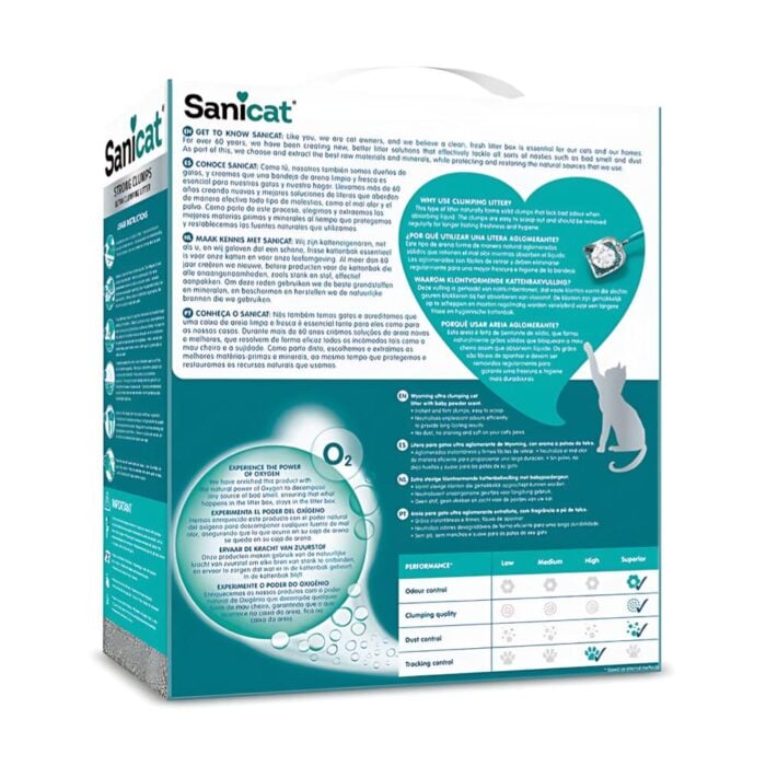 Sanicat Strong Clump 7kg - Arena de bentonita para Gatos - Imagen 2