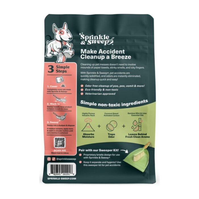Sprinkle & Sweep Mess & Odor Creanup - Limpiador de desechos - Imagen 2