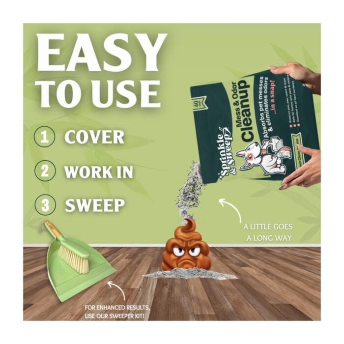 Sprinkle & Sweep Mess & Odor Creanup - Limpiador de desechos - Imagen 5