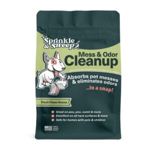 Sprinkle & Sweep Mess & Odor Creanup - Limpiador de desechos