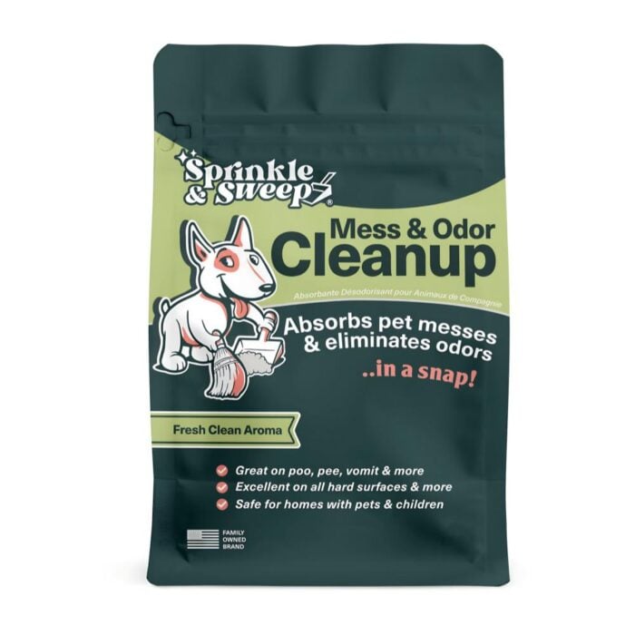 Sprinkle & Sweep Mess & Odor Creanup - Limpiador de desechos