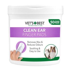 Vets Best Clean Ear Finger Pads x 50 - Limpieza oido