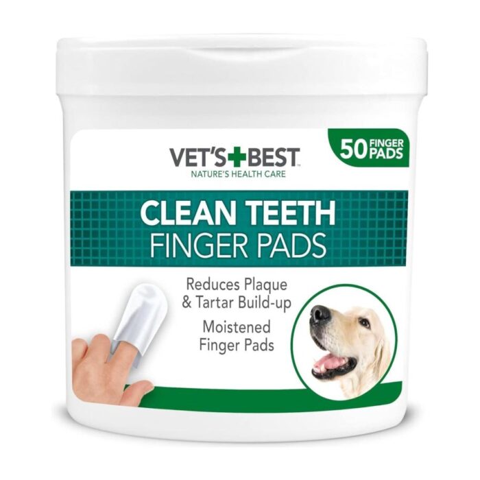 Vets Best Clean Teeth Finger Pads x 50 - Cuidado dental
