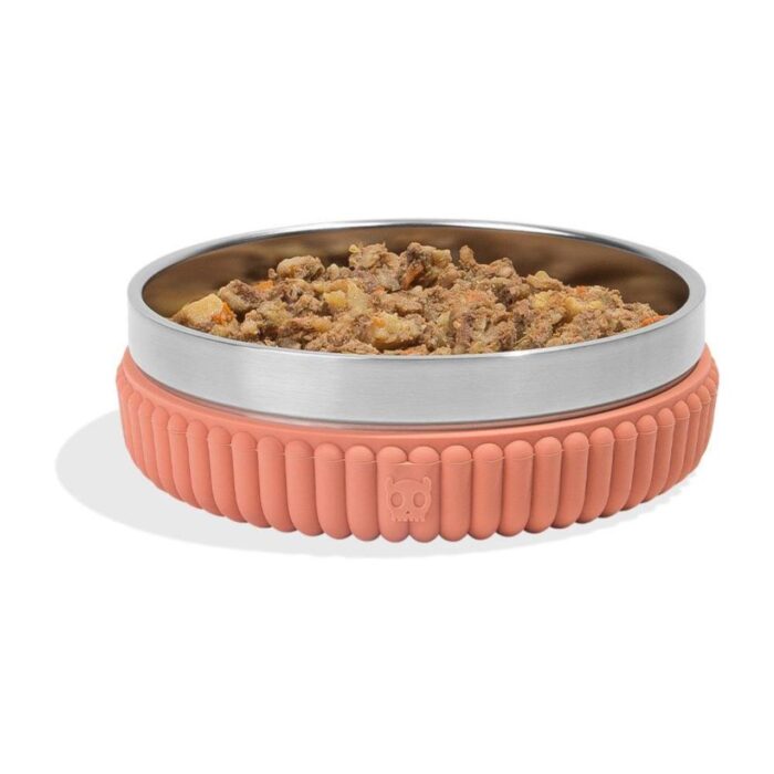 Zeedog Tuff Bowl Small Stripes Clay – Comedero para perros - Imagen 4