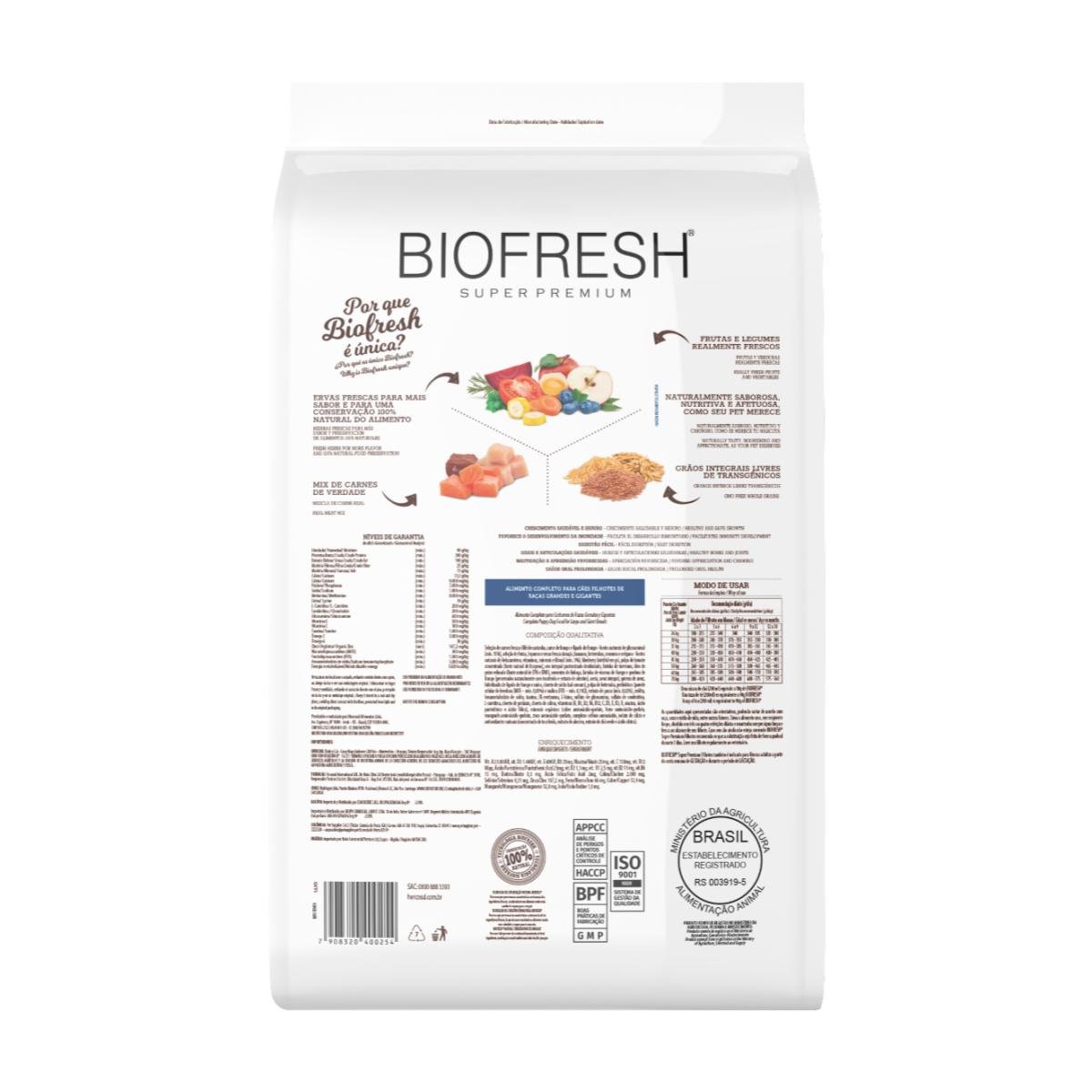 Biofresh Mix de Carnes 15kg - Cachorro razas Grande y Gigante - Imagen 3