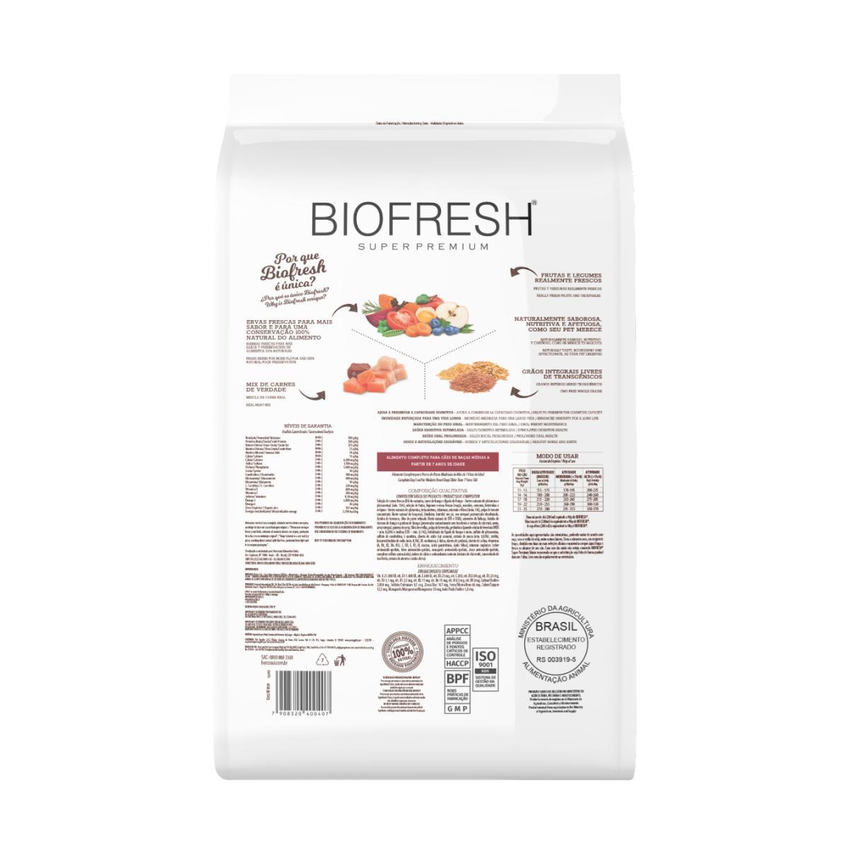 Biofresh Mix de Carnes 3kg - Senior razas medianas - Imagen 3