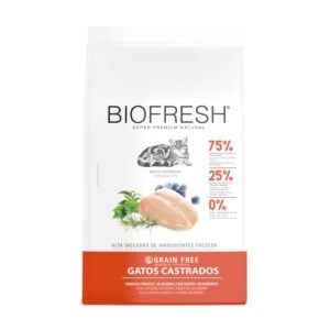 Bolsa de alimento Biofresh Pollo Gato Castrado con alto contenido de proteína y Grain Free.