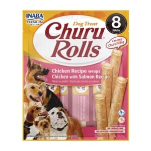 Churu Rolls Pollo con salmón Recipe x 8un - Snack para perros