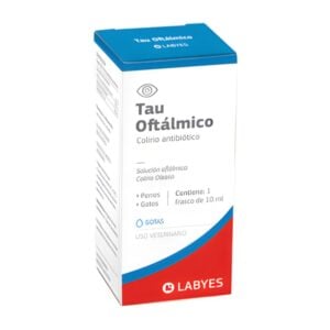 Tau Oftálmico - Colirio antibiótico sin esteroides para perros y gatos