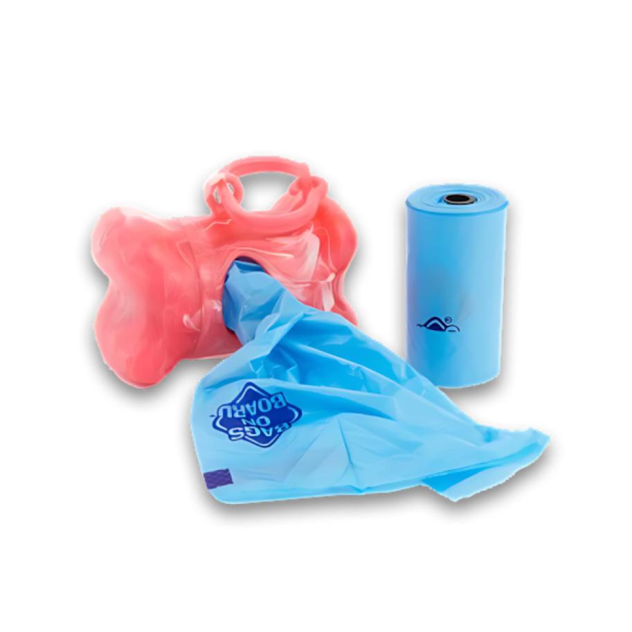 Bags on board Dispensador Bolsas rosado + 2 Rollos - Imagen 2