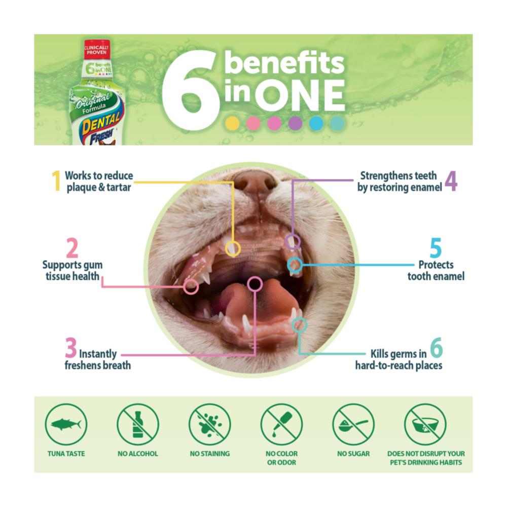 Dental Fresh Original 230ml - Aditivo del Agua para Gatos - Imagen 2