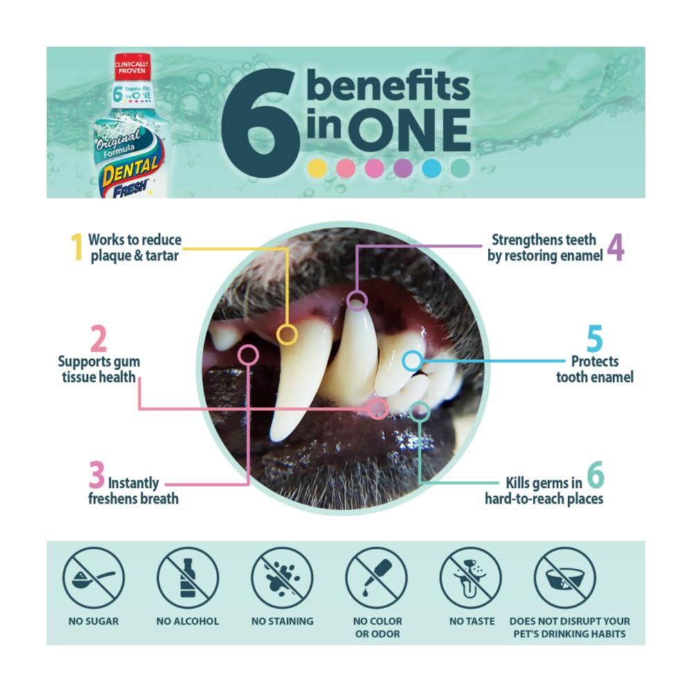 Dental Fresh Original - Aditivo del Agua para perros y gatos - Imagen 2