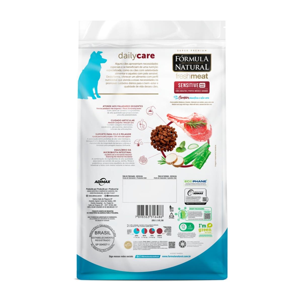 Fórmula Natural Sensitive cordero 12kg - Adulto raza med y gr - Imagen 4