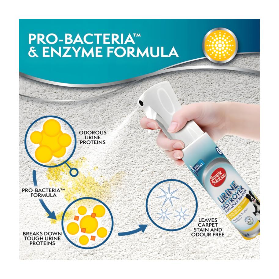 Simple Solution Spray Destructor de orina para perros y gatos - Imagen 4