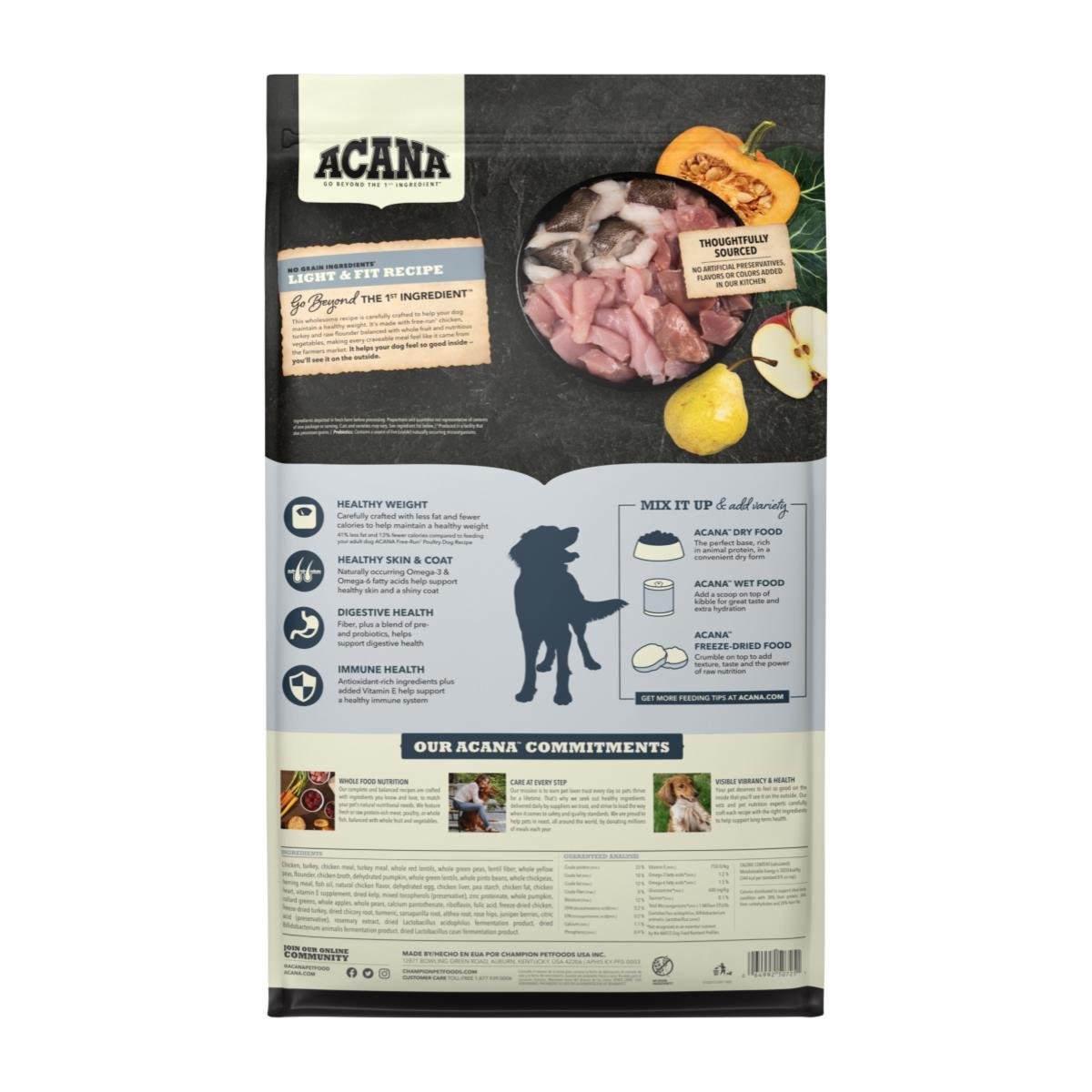 Acana Light & Fit Recipe 2kg - Perro adulto todas las razas - Imagen 3