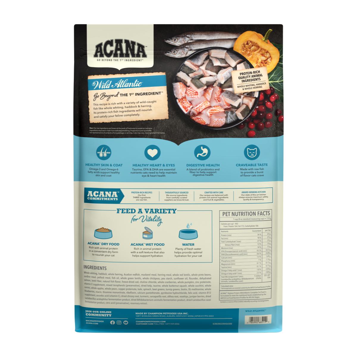 Acana Wild Atlantic 1.8kg - Gatos todas las etapas de vida - Imagen 5