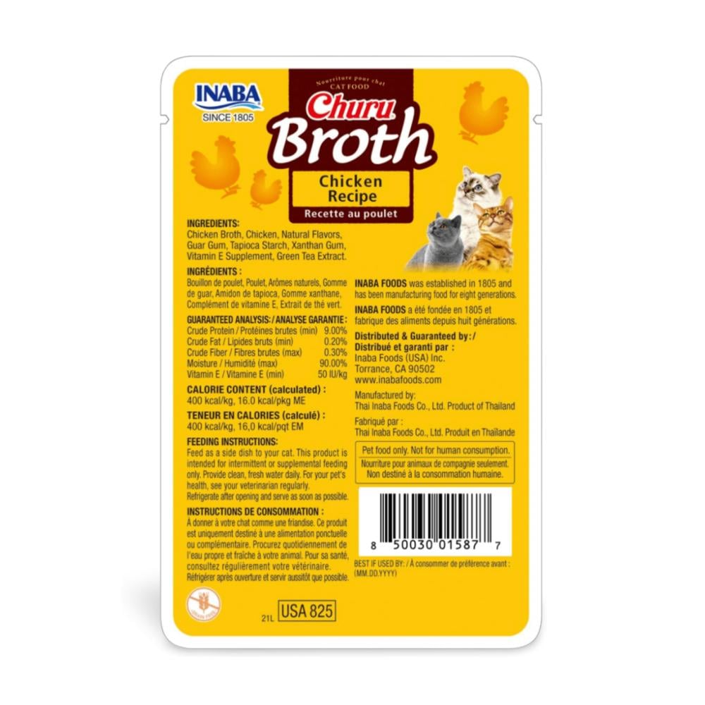 Churu Broth Chicken Recipe 50gr - Snack para gatos - Imagen 2