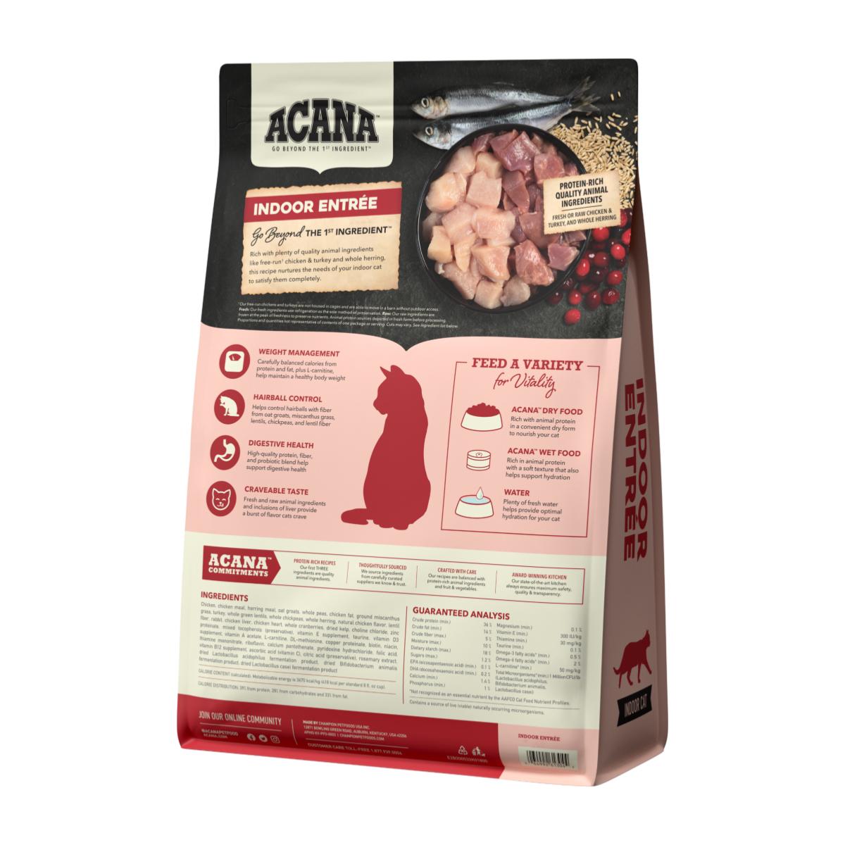Acana Indoor Entrée Cat 4.5kg - Gatos adultos - Imagen 4