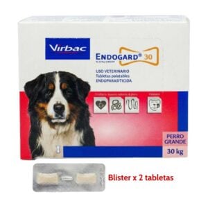Virbac Endogard 30 blister x 2 tabs - Antiparasitario para perros