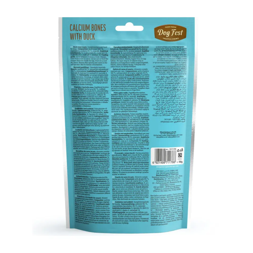 Dog Fest Calcium Bones With Duck