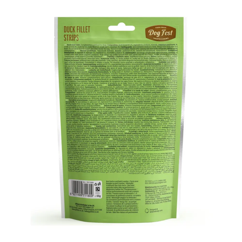 Dog Fest Duck Fillet Strips