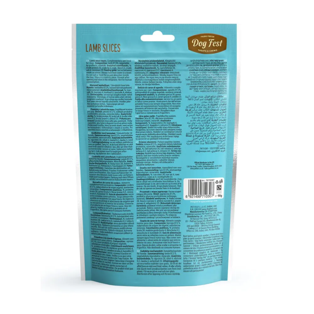 Dog Fest Lamb Slices cachorros