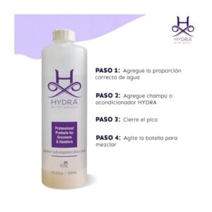 Hydra botella para disolucón instrucciones