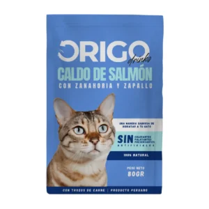 Origo Caldo de Salmón con zanahoria y zapallo x 80gr - Gatos