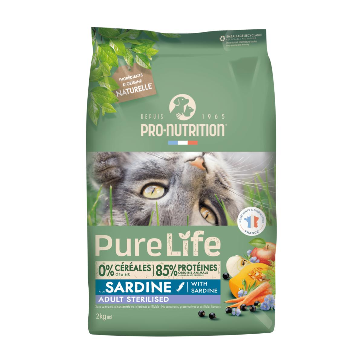 purelife adult sterilised sardine 2kg