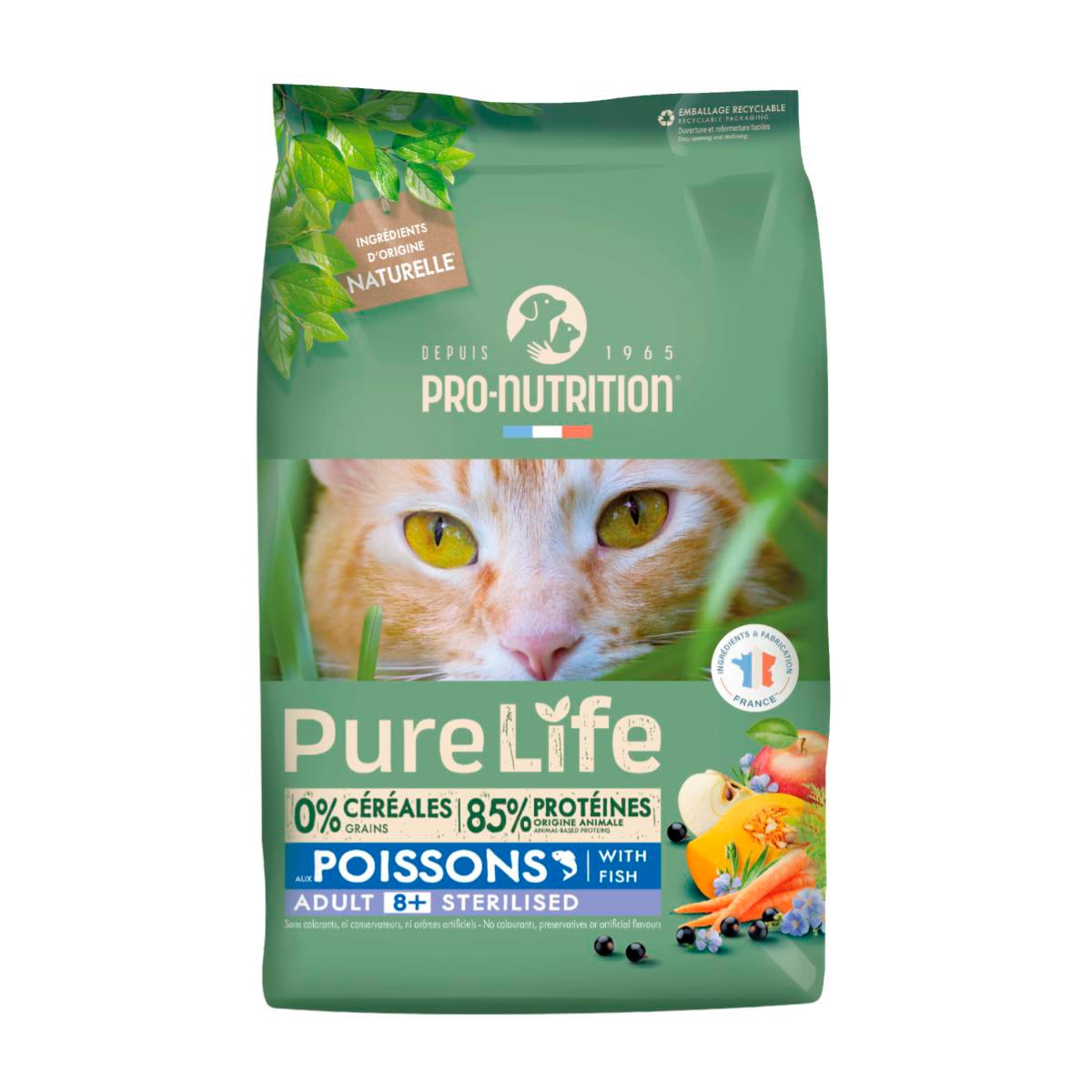purelife adult sterilised fish 8+
