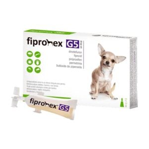 Fipronex G5 1.5 a 10kg x 5und - Pipeta antipulgas para perros