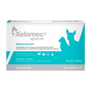 Xelamec Spot On hasta 2.5kg - Antipulgas y antiparasitario