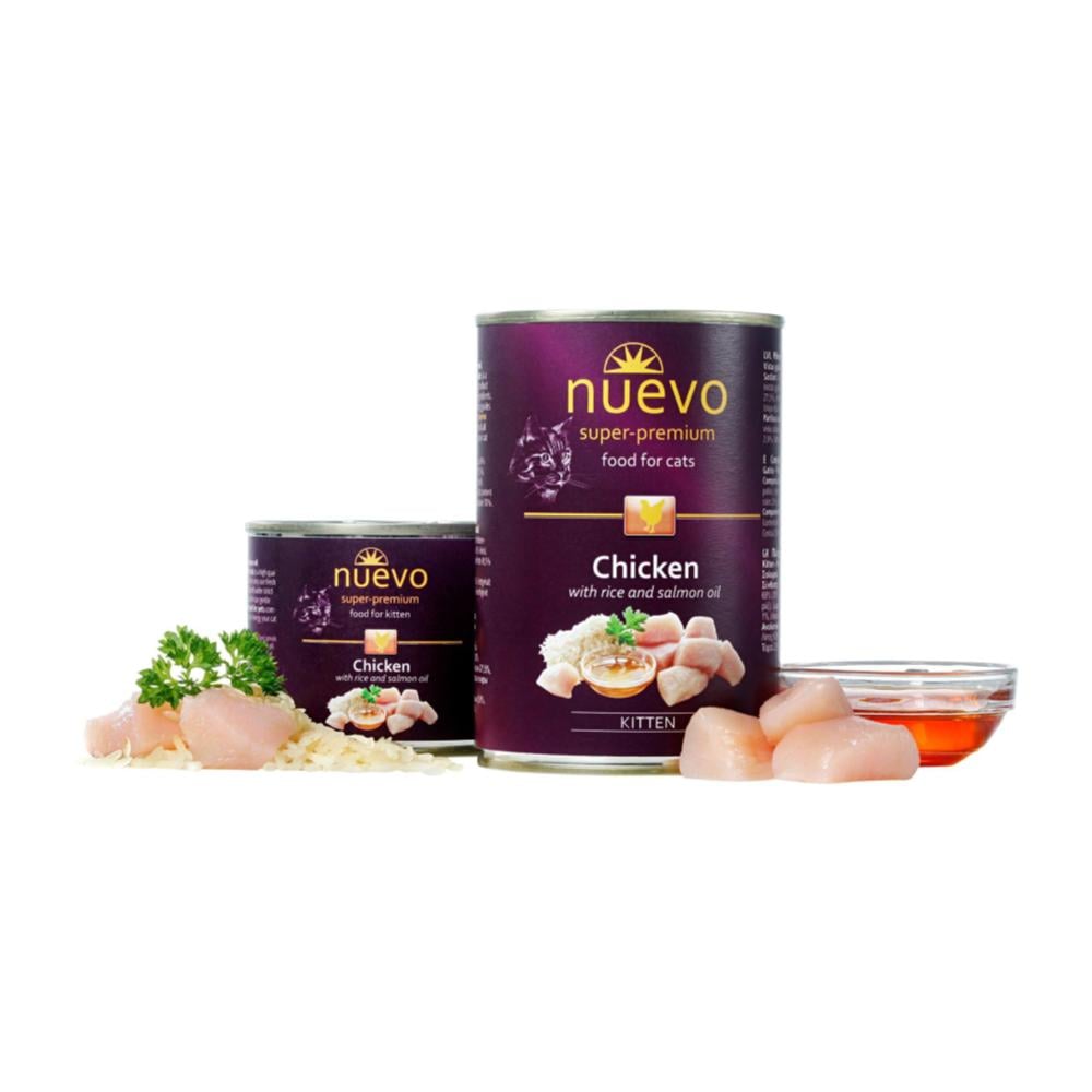 Nuevo Pollo con Arroz & Aceite de Salmón - Gatito - Imagen 3