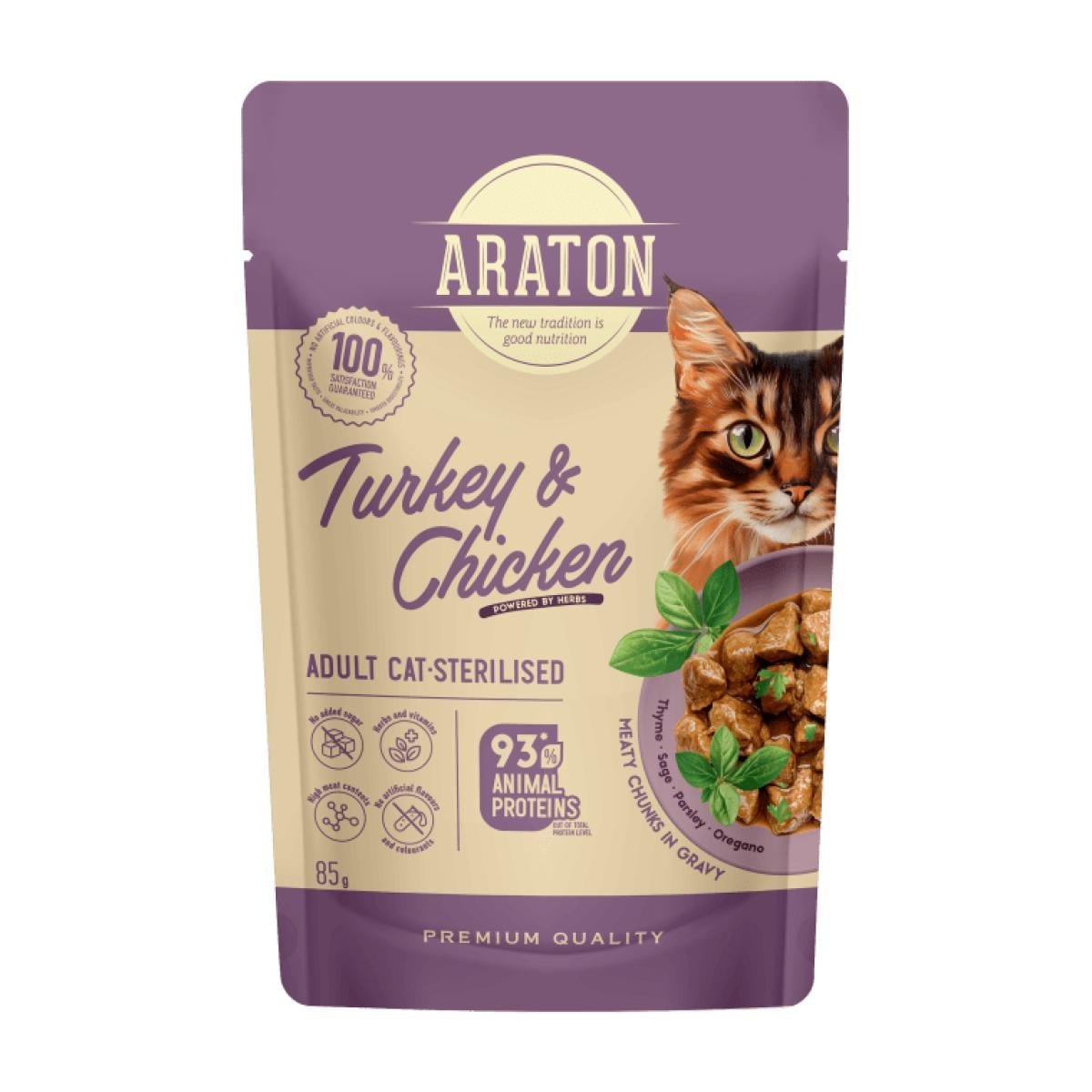 Araton Turkey & Chicken in gravy
