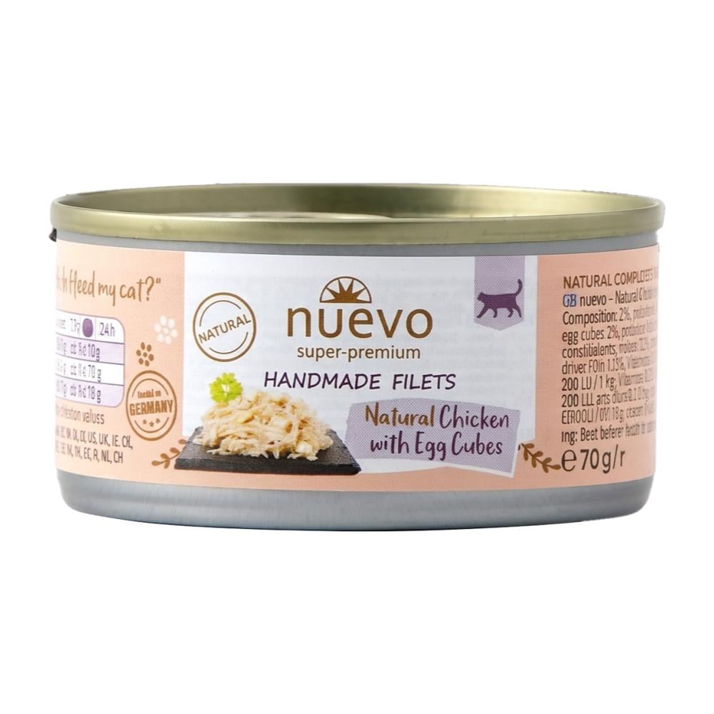 Nuevo Natural Pollo con Cubos de Huevo