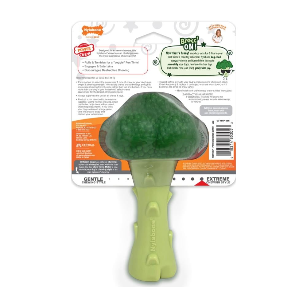 Nylabone Broccoli Bacon And Cheese Large - Juguete para Perros - Imagen 3
