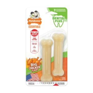 Nylabone Daily Dental Durable Chew Twin Pack Chicken