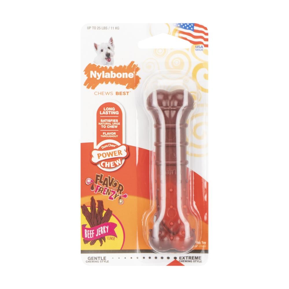 Nylabone Power Chew Textured Bone Beef Jerky Regular