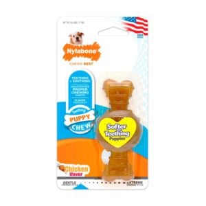 Nylabone Puppy Chew Ring Bone Chicken Small