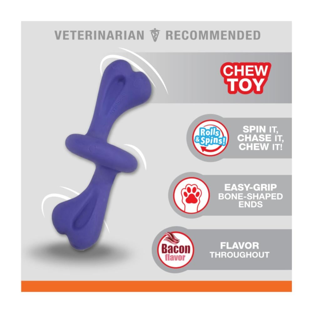 Nylabone Rolley Bacon Large - Juguete para Perros - Imagen 2