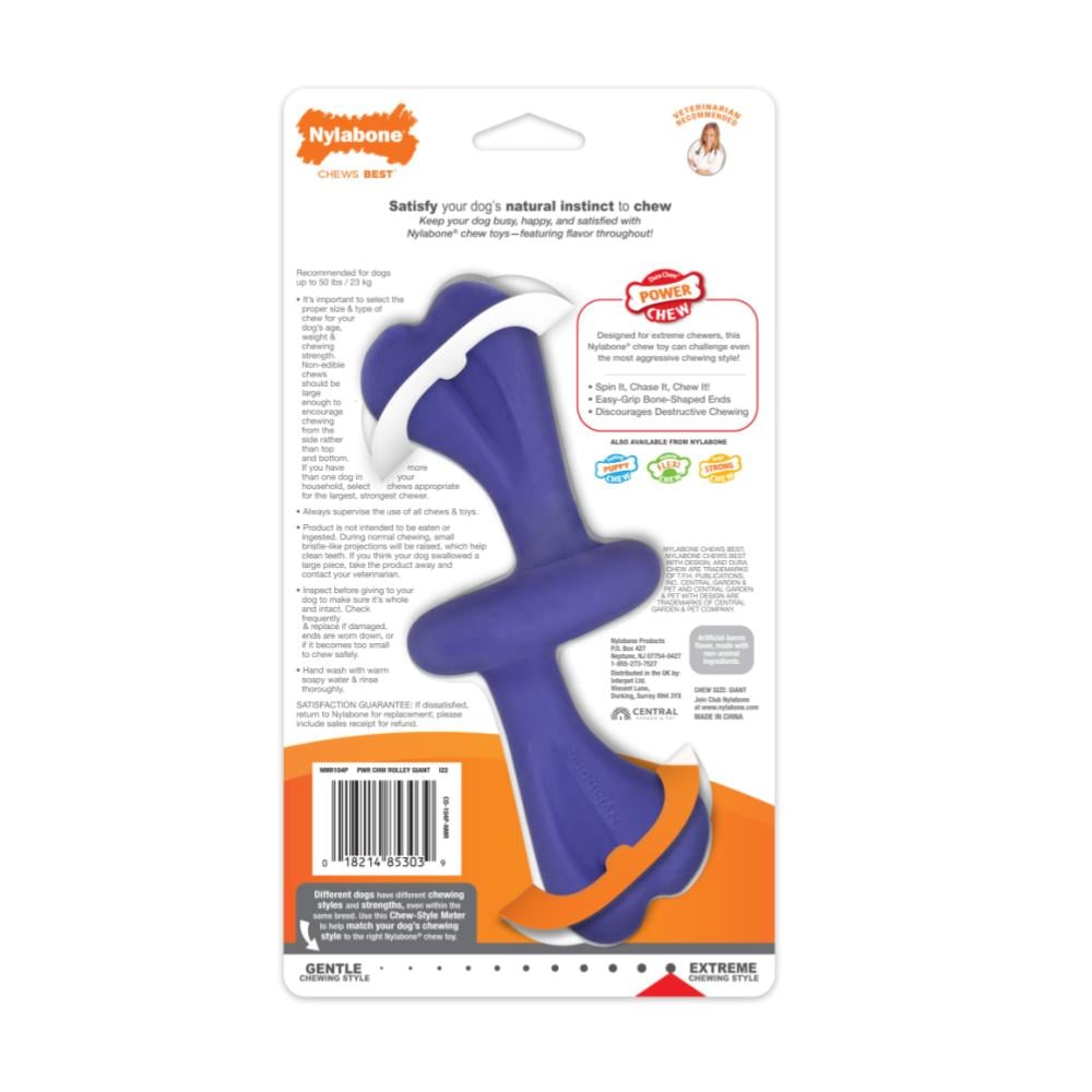 Nylabone Rolley Bacon Large - Juguete para Perros - Imagen 5