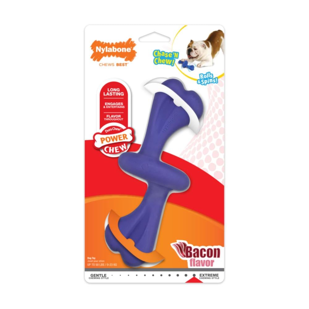 Nylabone Rolley Bacon Large - Juguete para Perros