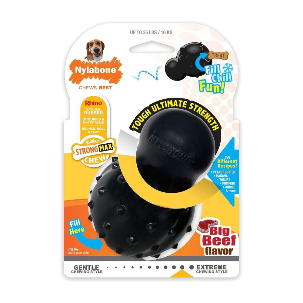 Nylabone Strong Max Chew Black Cone Beef Wolf