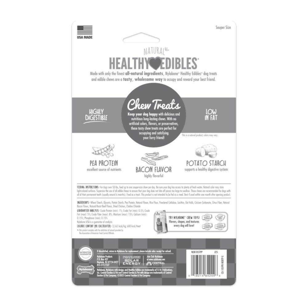 Nylabone Healthy Edibles Longer Lasting Bacon 178gr - Imagen 4