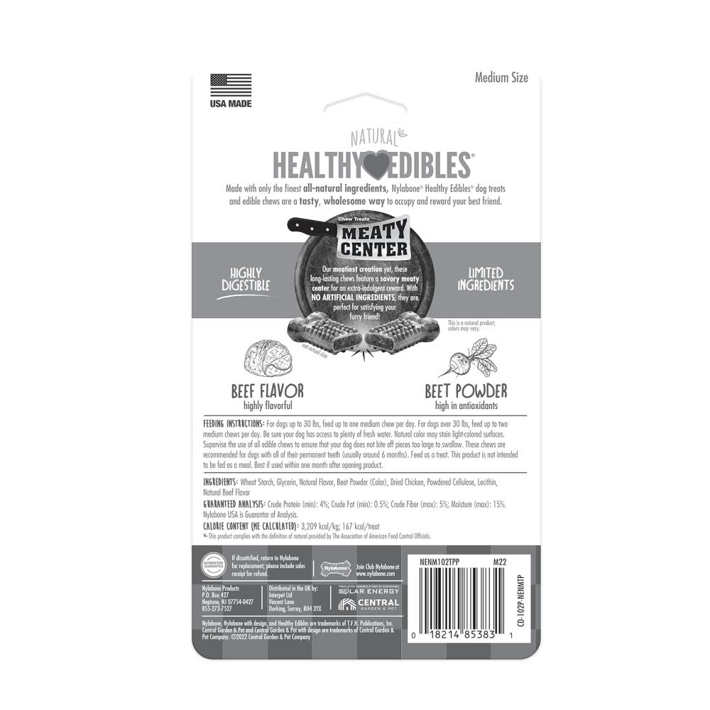 Nylabone Healthy Edibles Meaty Center Beef 104gr - Imagen 5