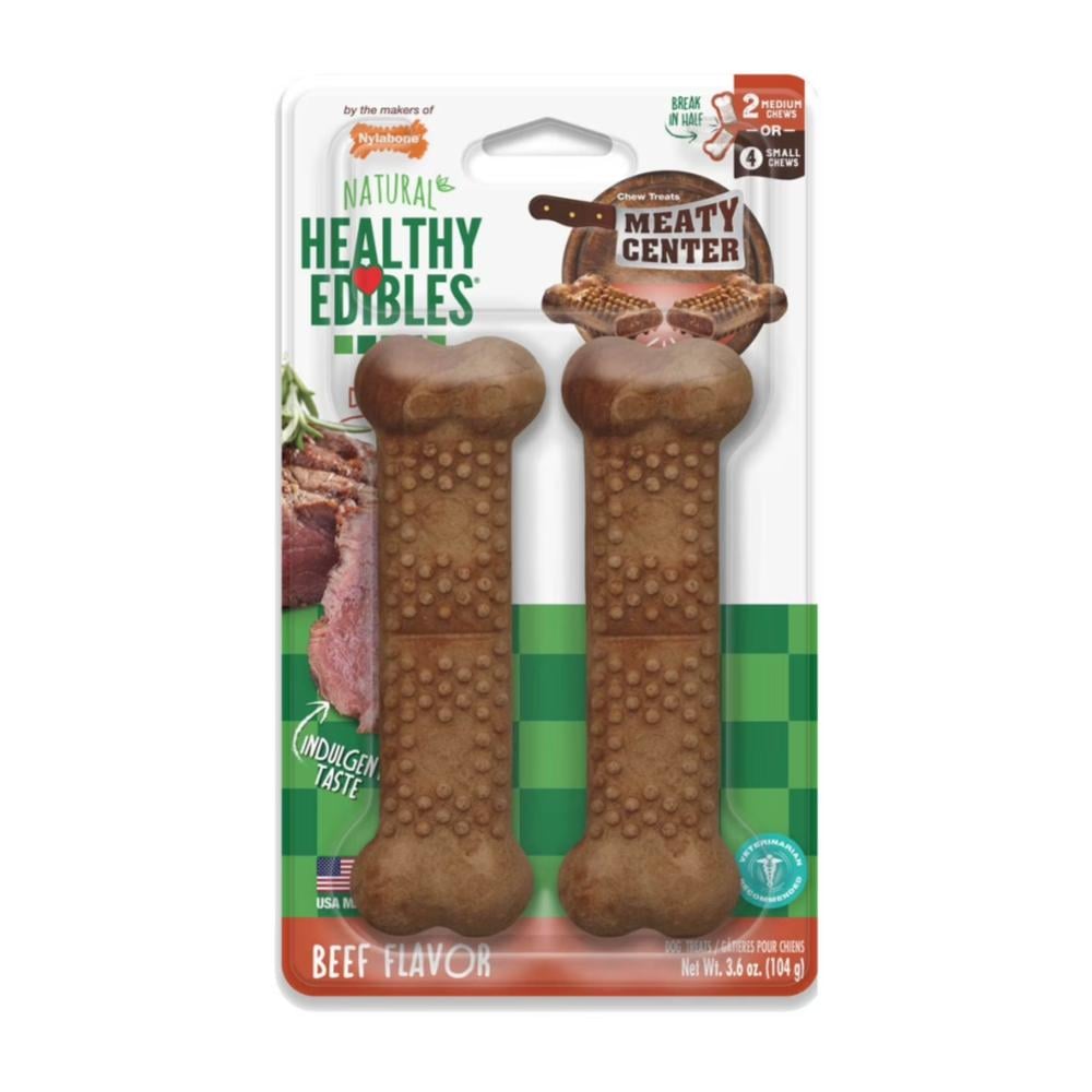 Nylabone Healthy Edibles Meaty Center Beef